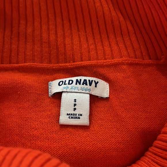 Old Navy Orange Cowl-Neck Bodycon Sweater Dress (S) - Picture 6 of 7